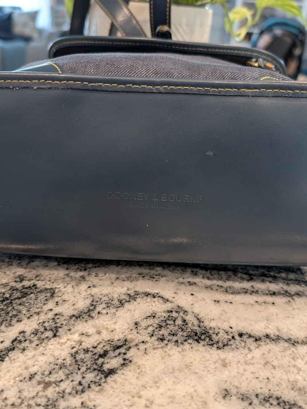 Dooney & Bourke Cabriolet Denim Drawstring Backpack - VINTAGE - Picture 5 of 7